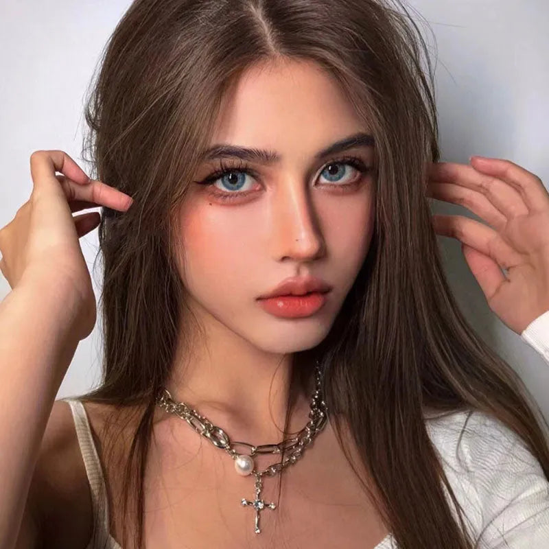 blue color lenses