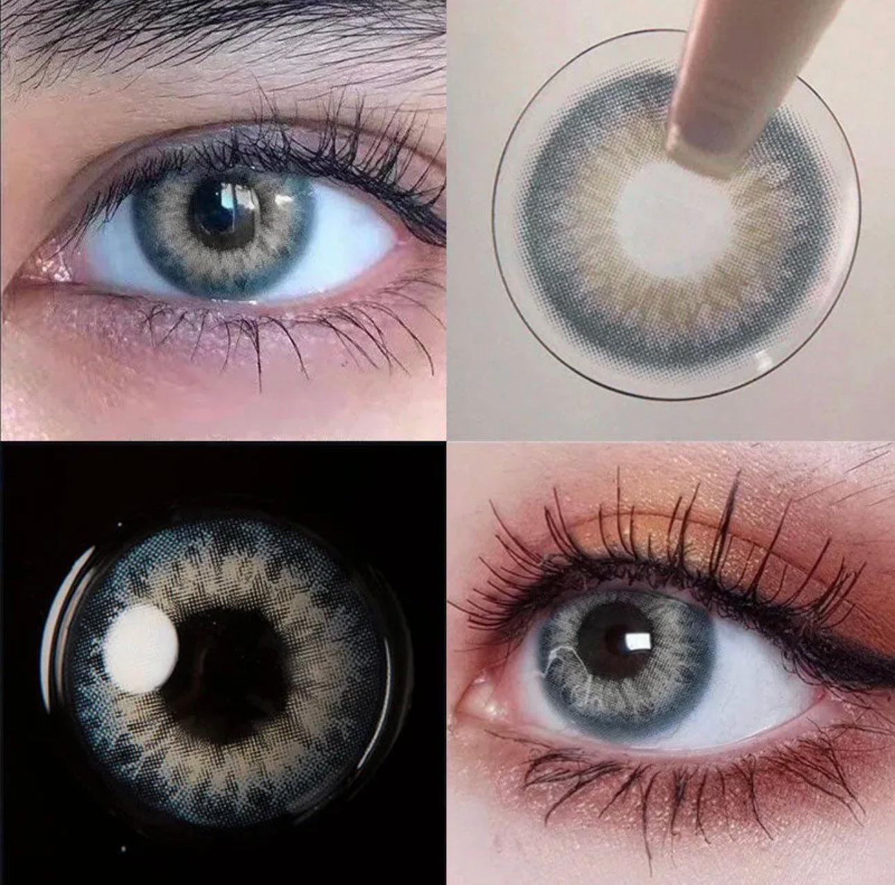 blue gray color lens
