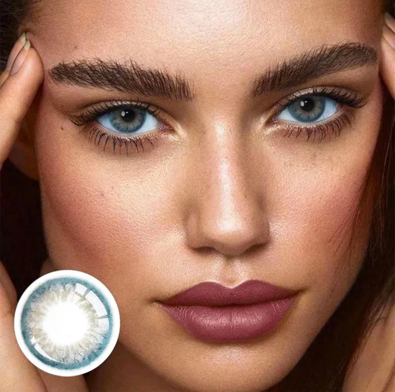 blue gray lens