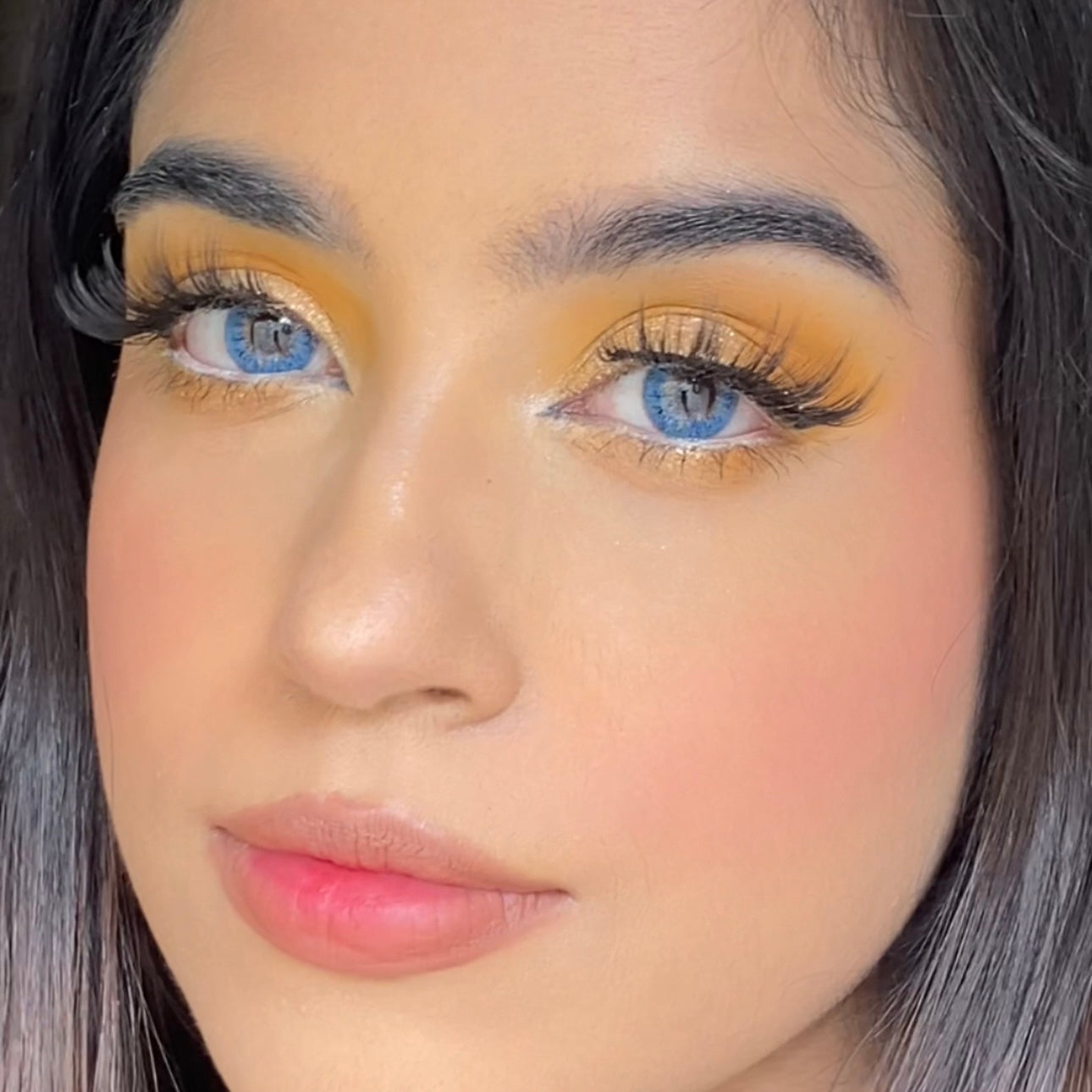 blue color lens
