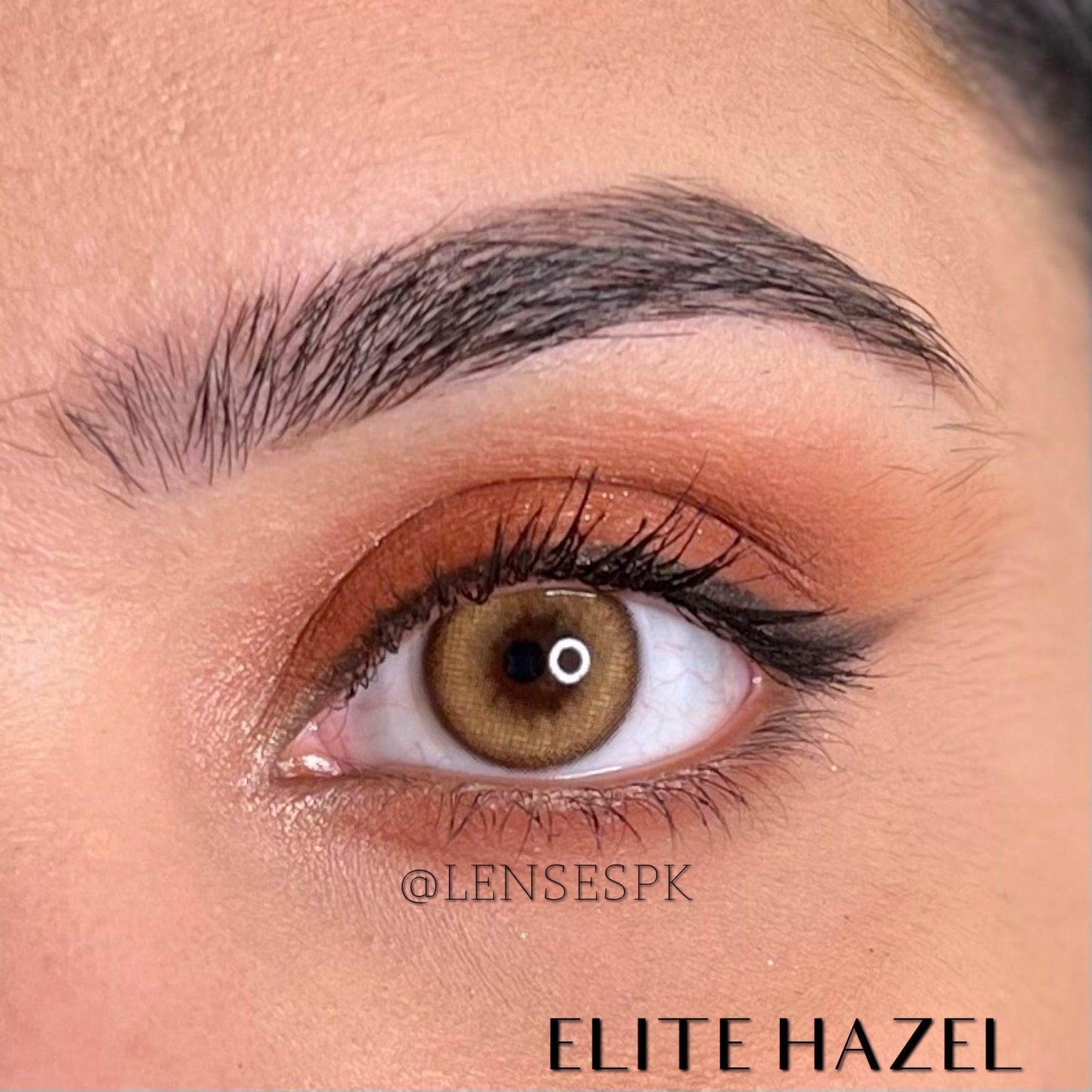 Hazel color contact lens