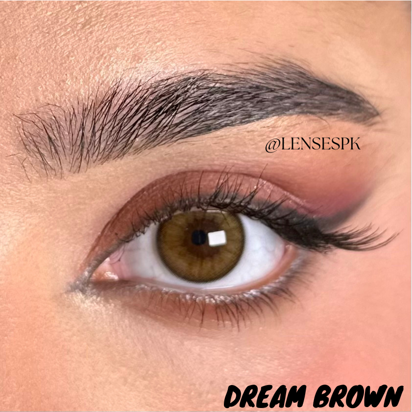 brown korean lens