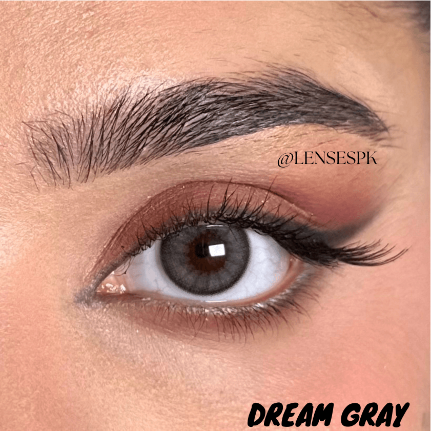gray contact lens