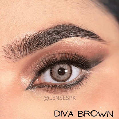 Diva Brown Color lens