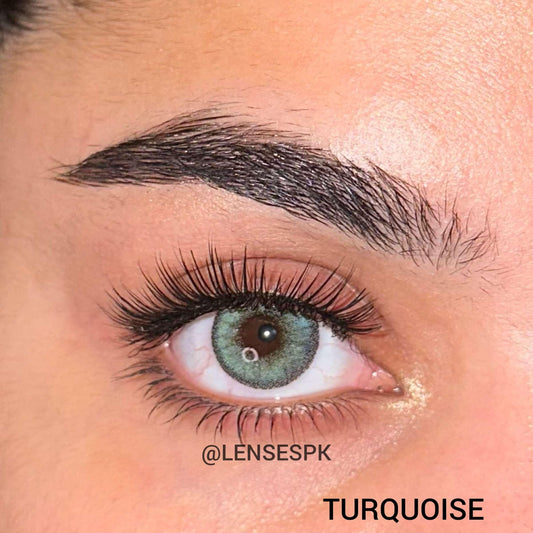 turquoise color lenses